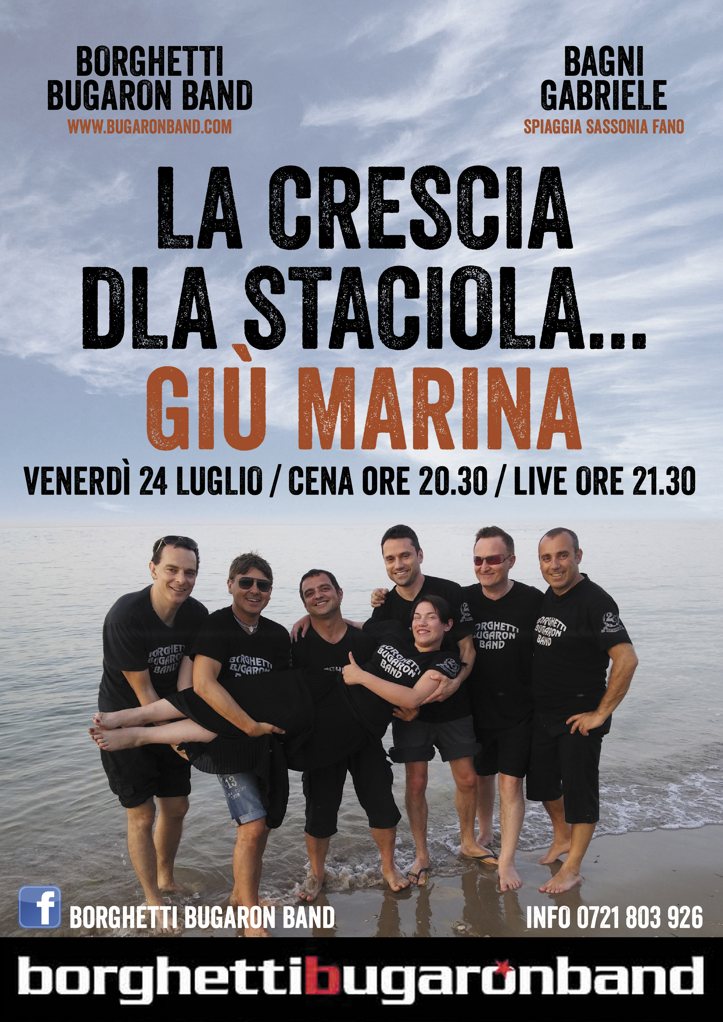 Borghetti Bugaron Band concerto Live @ Bagni Gabriele - 2015